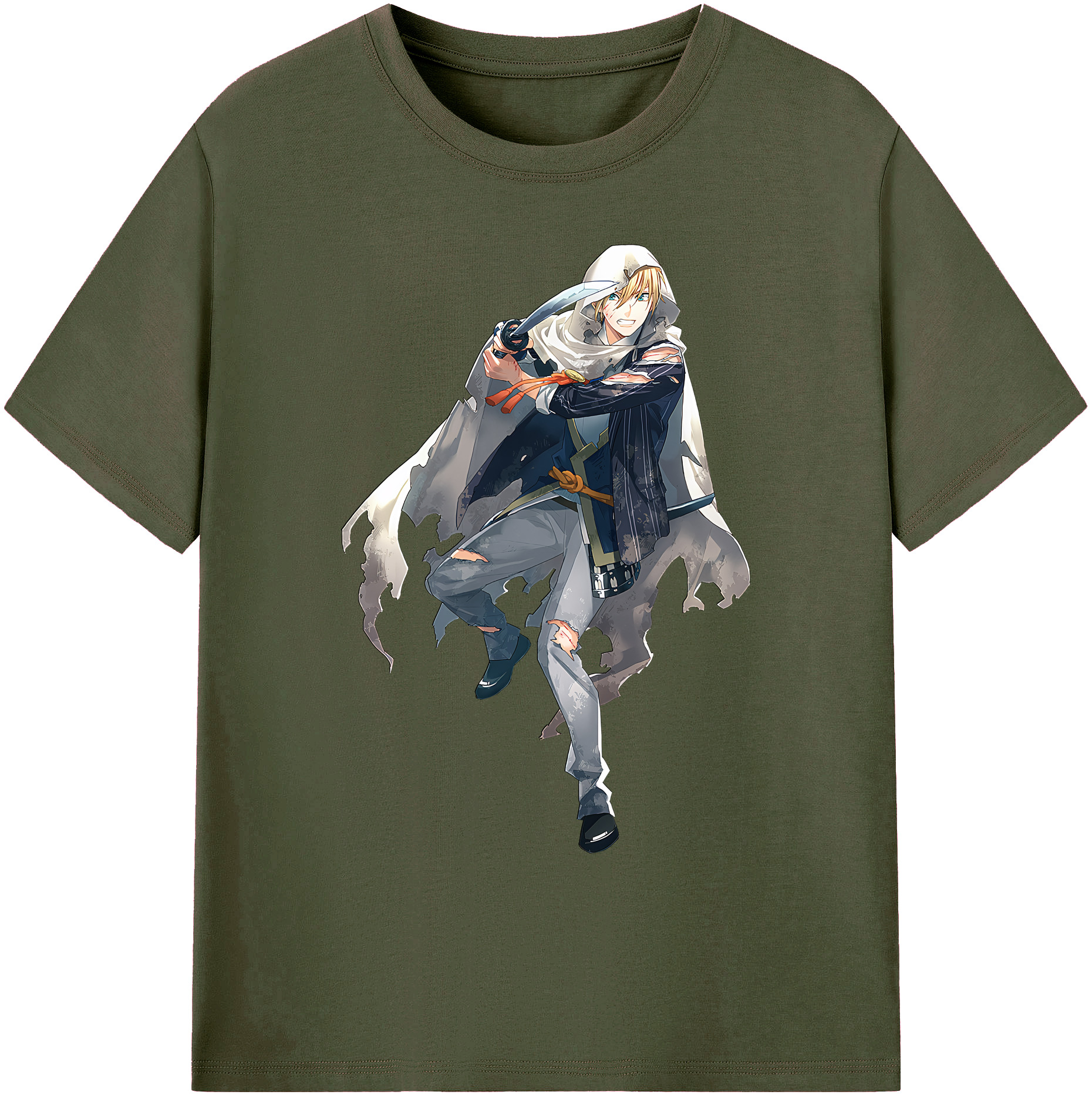 （画像用） 刀剣乱舞 Touken Ranbu 綿100％ メンズ半袖Tシャツ｜肌触りやわらか＆通気性